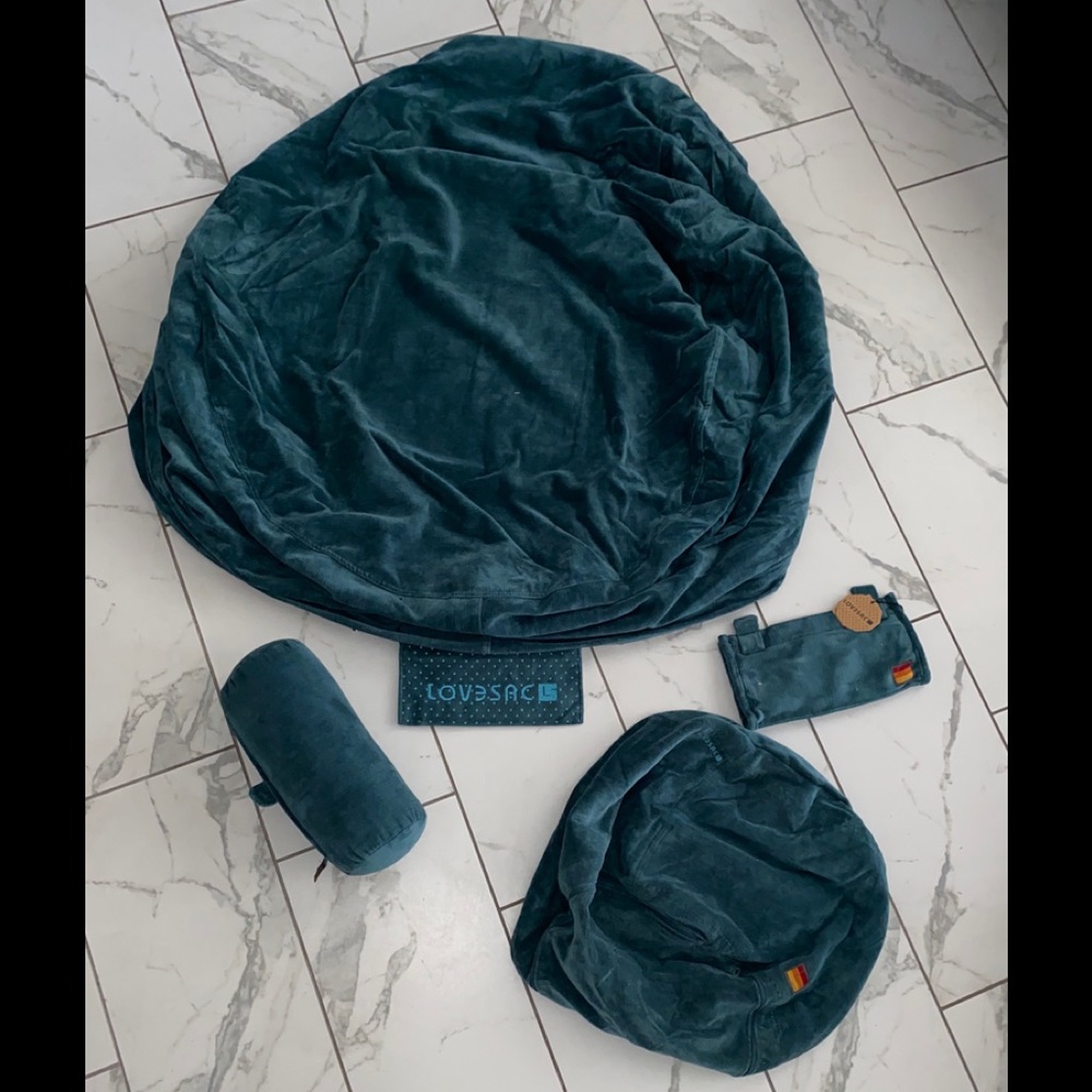 LoveSac Moviesac and Squattoman covers